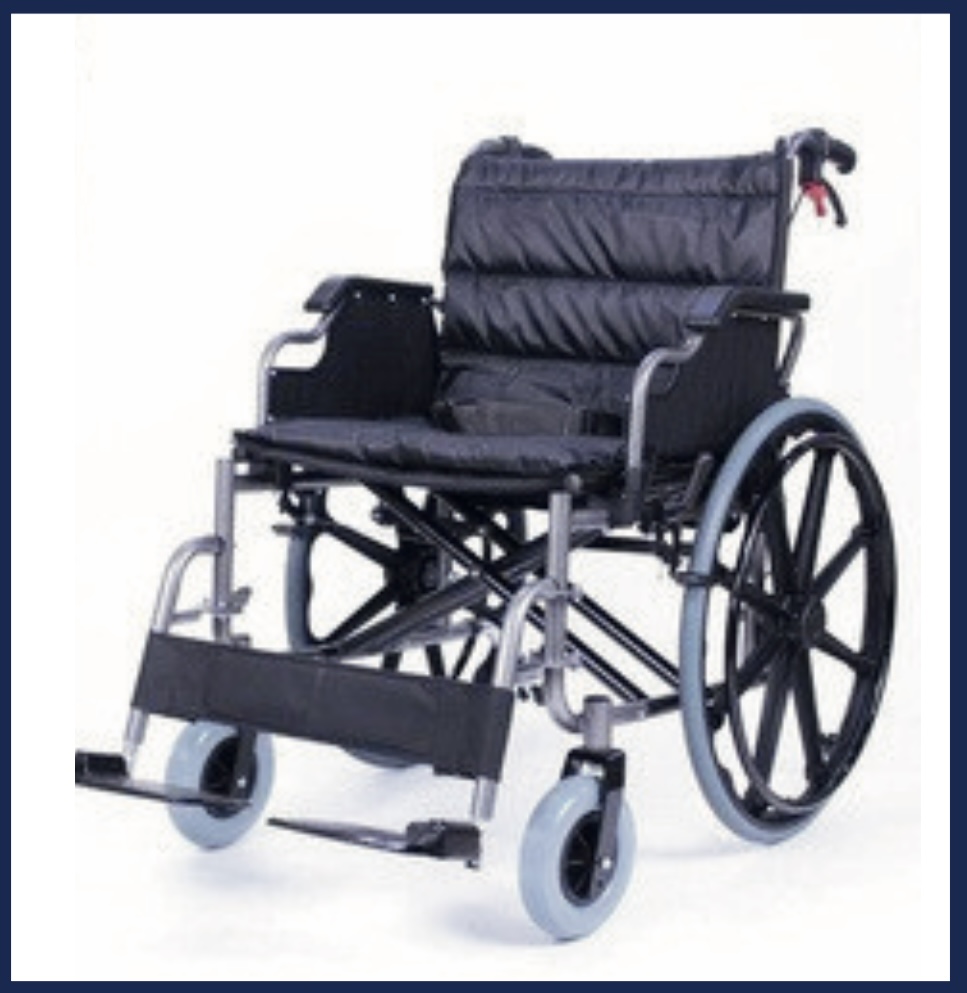 Heavy Wheelchair — Scanda Enterprises, medical supplies Moosapet Hyderabad
